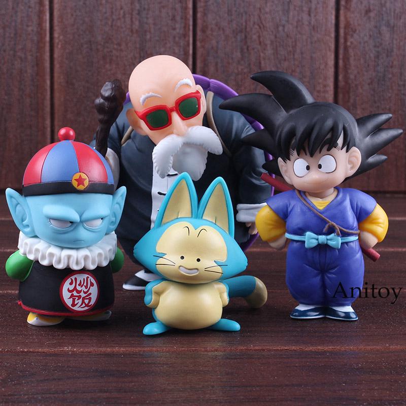 Bộ 4 tượng mô hình nhân vật son goku trong Bảy viên ngọc rồng