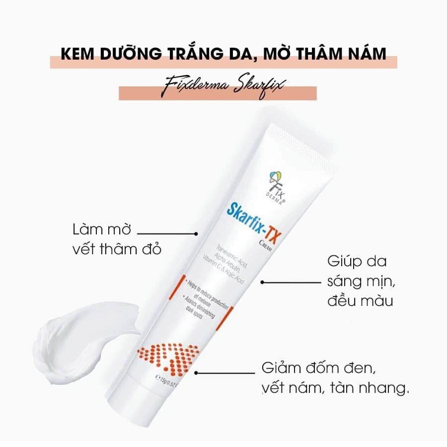 Kem mờ thâm nám Fixderma Skarfix-TX 15g