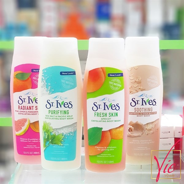 Sữa Tắm St.Ives Tẩy Tế Bào Chết Dịu Nhẹ Dưỡng Da 473ml