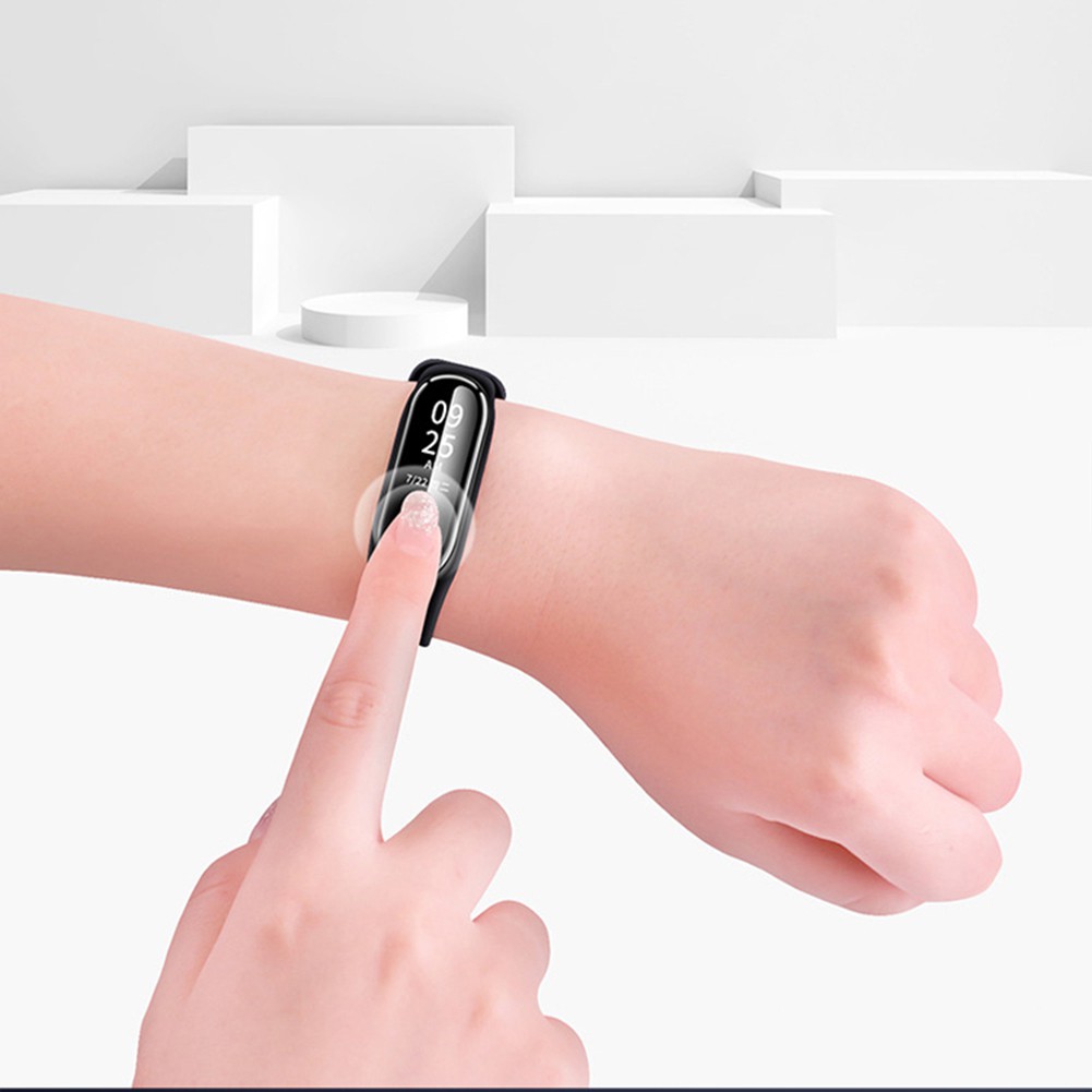 Bộ 5 miếng dán màn hình bằng TPU mềm trong suốt cho đồng hồ thông minh Xiaomi Mi Band 4