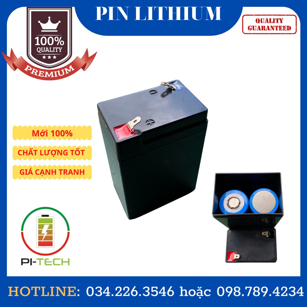 Ắc Quy Pin Lithium 6V6A ( Cho Bình Tích Điện )