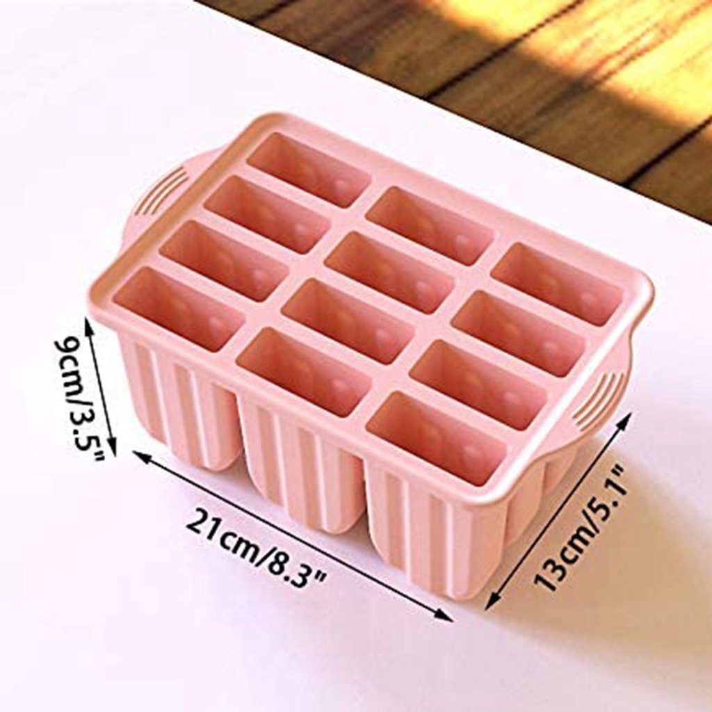 Khuôn Làm Kem Que Bằng Silicone Tái Sử Dụng Tiện Lợi