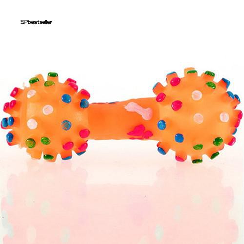 Đồ chơi hình xương họa tiết chấm bi có tiếng kêu vui nhộn cho cún/mèo cưng