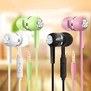 Portable wired sports headset with microphone