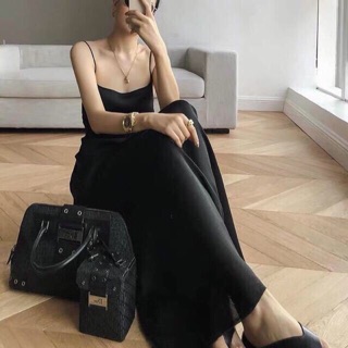 Váy maxi lụa 2s hở lưng sang chảnh