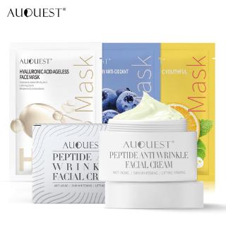 Bộ Sản Phẩm Chăm Sóc Da AUQUEST Gồm Set Mặt Nạ + Kem Dưỡng Da Mặt Peptide Cấp Nước Phục Hồi Dưỡng Ẩm Sâu Chống Nếp Nhăn