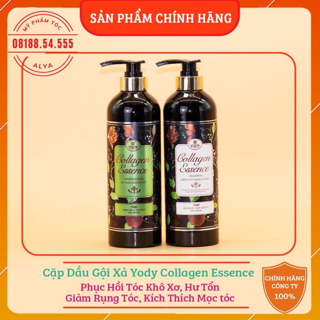 Dầu Gội Cặp Colagen Essence Yody Phục Hồi Và Kích Thích Mọc Tóc 800MLx2 | WebRaoVat - webraovat.net.vn