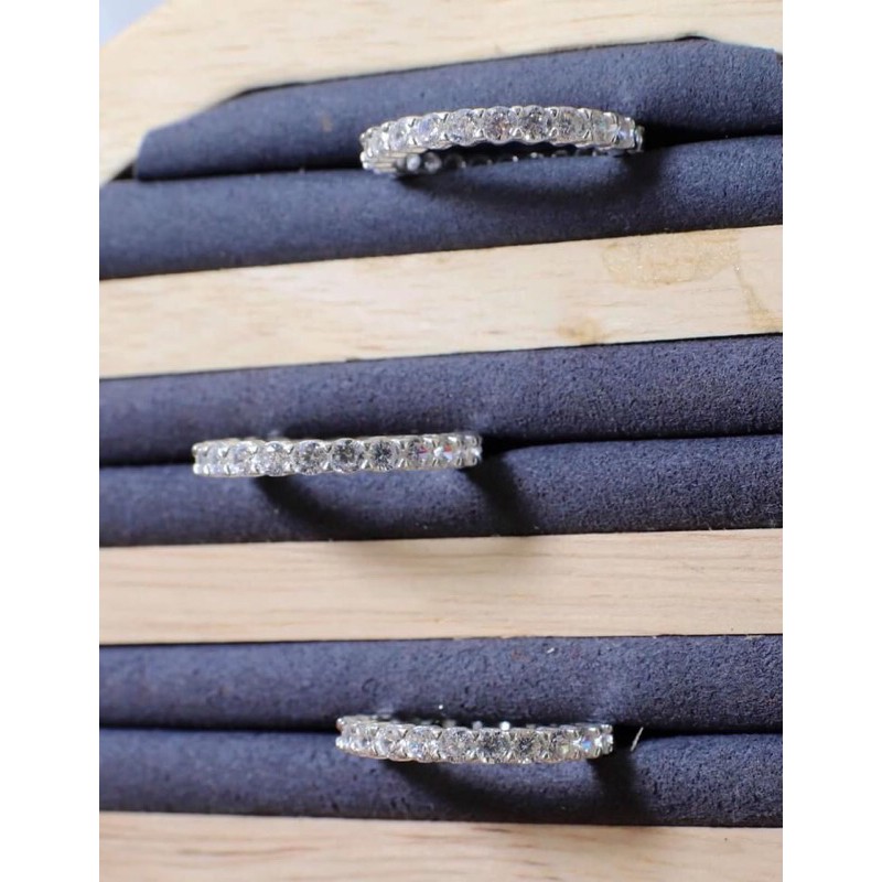 NHẪN NỮ FULL ĐÁ CỰC XINH- CHUẨN BẠC TA