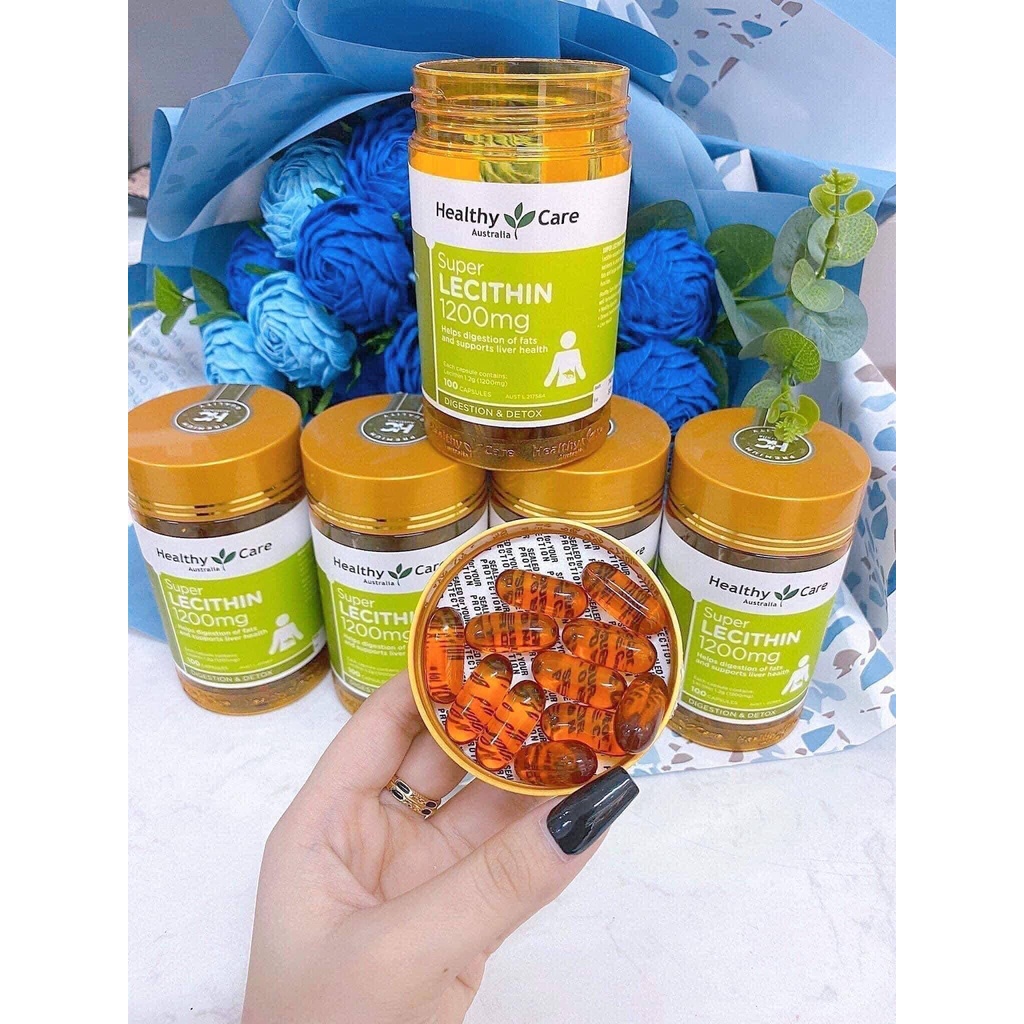 Healthy Care Super Lecithin 1200mg - Viên Uống Mầm Đậu Nành Hỗ Trợ Đẹp Da Dáng
