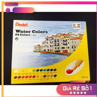 MÀU NƯỚC PENTEL VỎ NHỰA 24 MÀU HTP-24