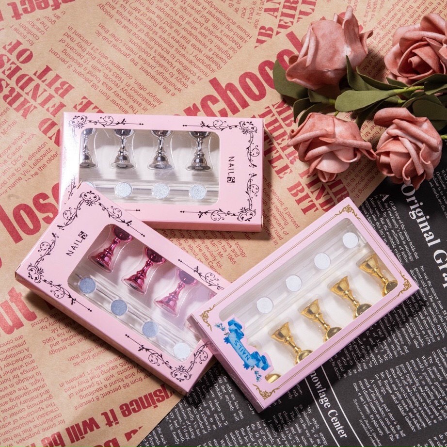 Đế gắn móng giả nails, Đế gắn móng nam châm gắn móng nails chuyên dụng.