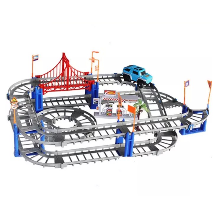 Bộ Lắp Ráp Xếp Hình Đường Đua Ôtô - 56 Chi Tiết Lắp Ráp Cực Kỳ Hấp Dẫn Cho Bé Yêu Của Bạn - Đồ Chơi Sáng Tạo