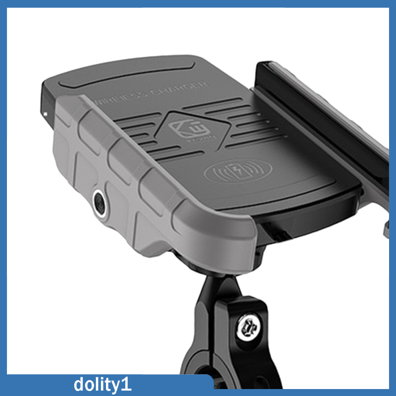 [DOLITY1]Motorcycle 15W Qi Cell Phone Holder for 3.5-6.5 inch Cellphones