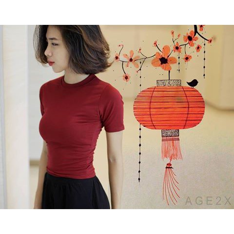 ÁO CROPTOP BODY TAY LỠ - THUN GÂN