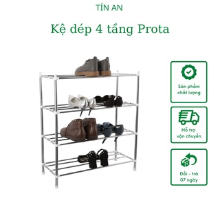 Kệ giày dép inox 4 tầng Prota, thiết kế nhỏ gọn