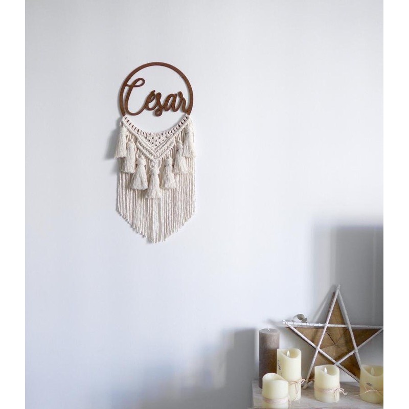 Vòng Macrame treo tường, decor trang trí nhà cửa