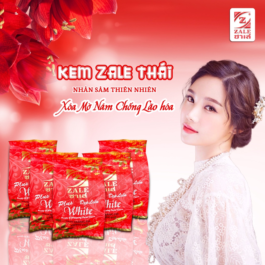 01 Hủ Kem Dưỡng Trắng Da ZALE ĐỎ NHÂN SÂM 6g Tẩy Nám Tàn Nhang Che Khuyết Điểm  BL