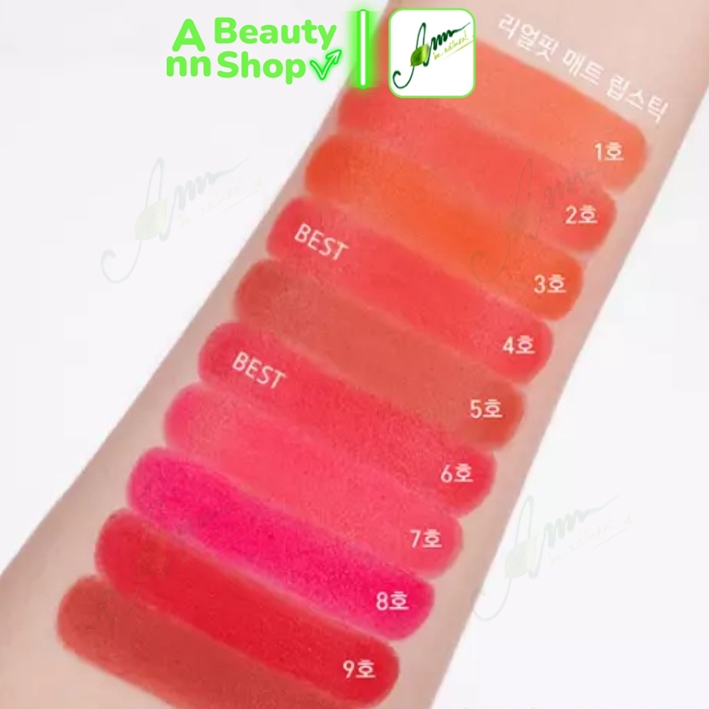 Son thỏi Innisfree Real Fit Matte Lipstick phiên bản mới