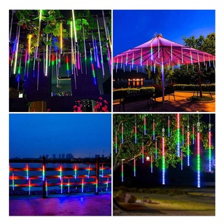 Đèn LED Sao băng trang trí ngoài trời Bộ 8 Ống Đèn Led 50 CM, Đèn Led Thả Hiệu Ứng Mưa Sao Băng đẹp mắt