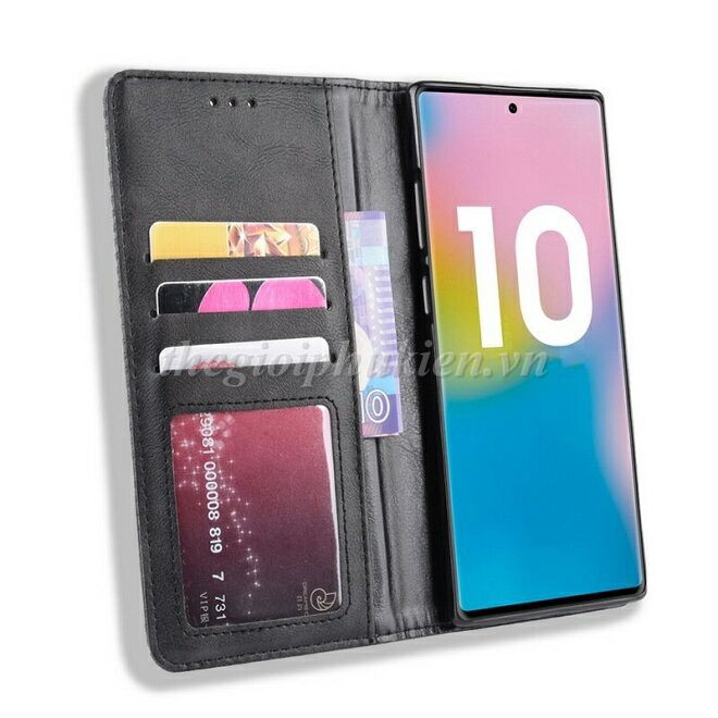 Bao da Samsung Note 10 Plus, Samsung Note 10 Lite, Samsung Note 10 dạng ví có ngăn đựng thẻ | BigBuy360 - bigbuy360.vn