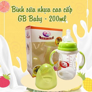 200ml - Bình sữa cổ rộng cao cấp có tay cầm GB Baby (Công nghệ Hàn Quốc)