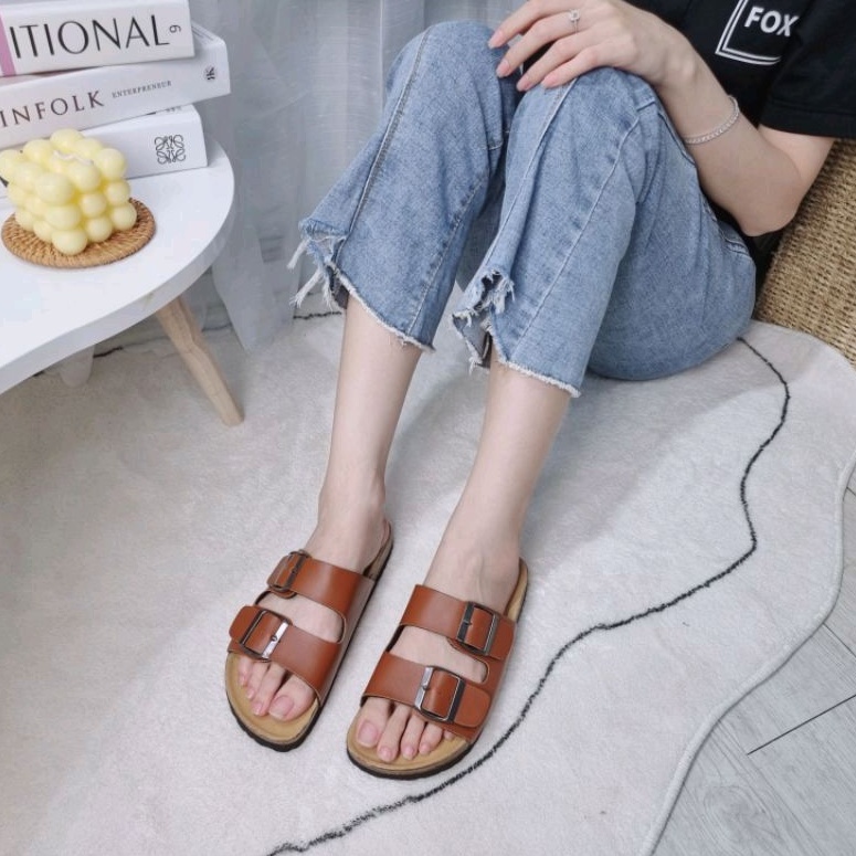 Dép thời trang đế trấu quai ngang 1107