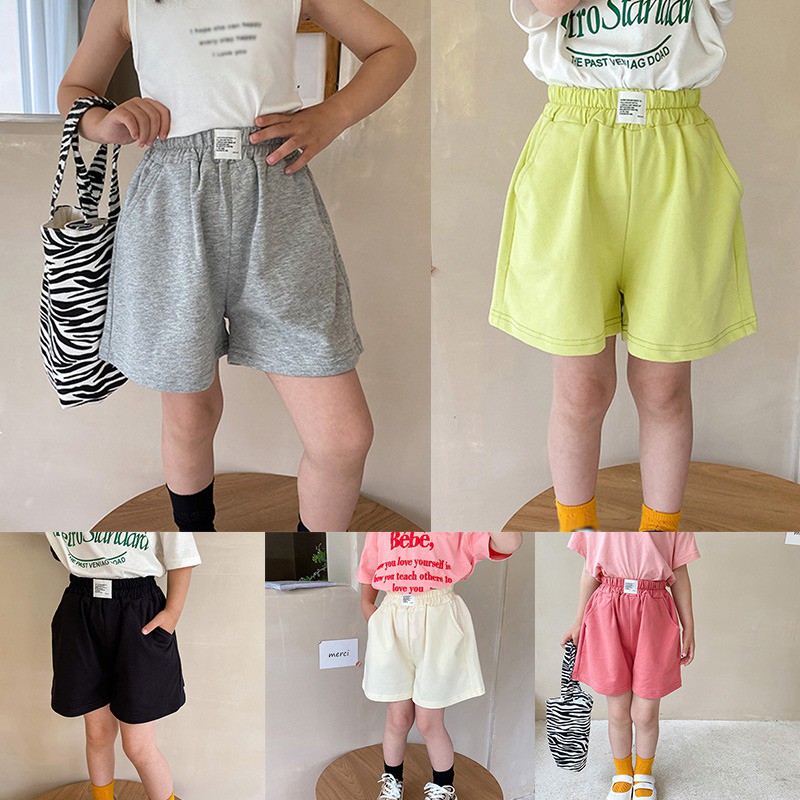 Quần short thể thao ống rộng thời trang mùa hè Hàn Quốc năng động dành cho bé