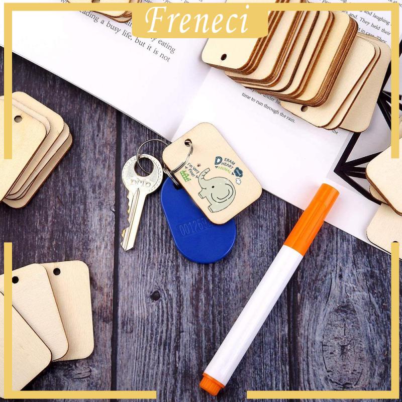 Set 50 Miếng Gỗ Hình Chữ Nhật Dùng Để Làm Đồ Trang Trí Thủ Công DIY