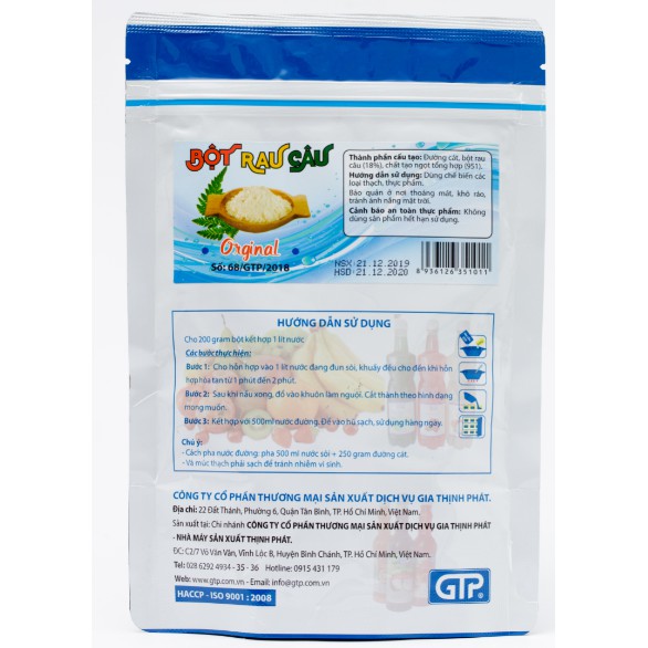 Bột rau câu Gia Thịnh Phát gói 200gr (nhiều hương vị)