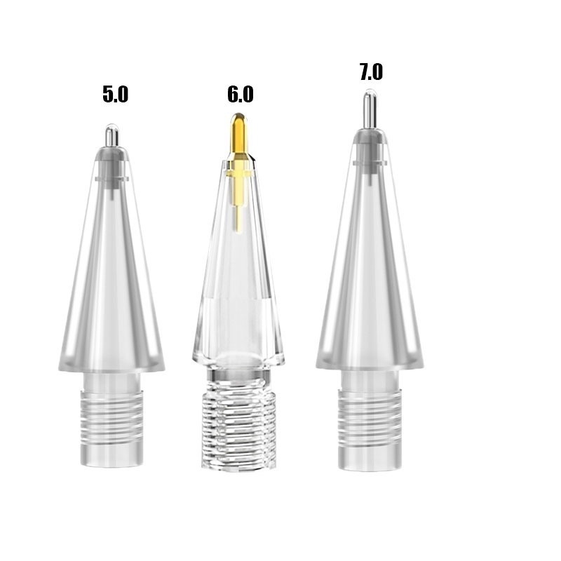 Đầu Bút Cảm Ứng Trong Suốt Bằng Hợp Kim Niken Cho Bút Cảm Ứng Apple Pencil Gen 1 2/ IPad