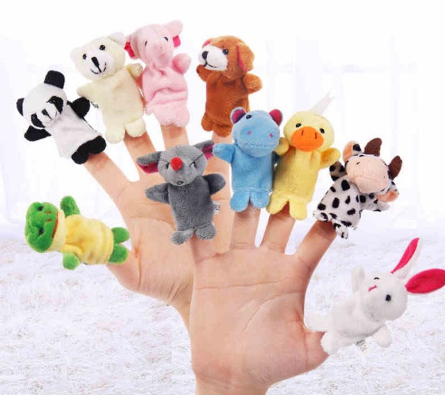 Set 10 con rối ngón tay hình thú