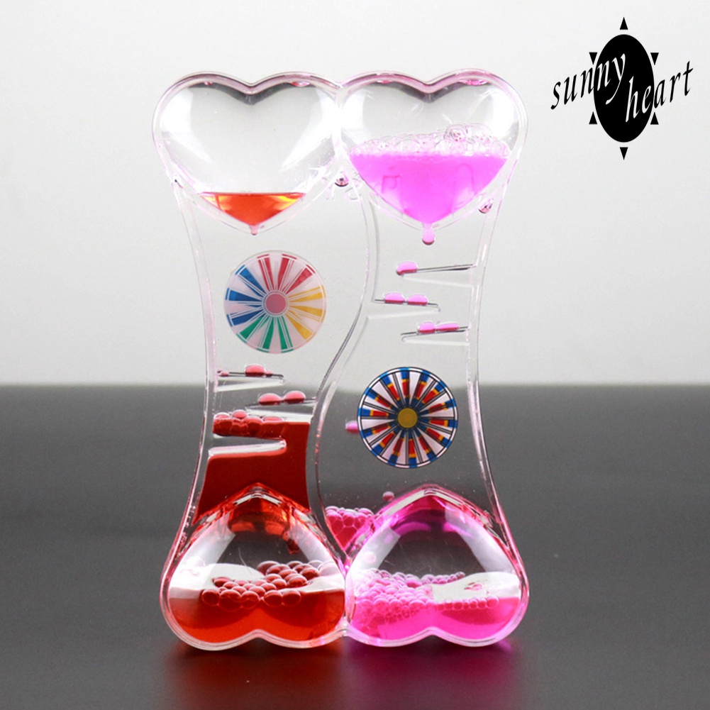 Đồng Hồ Cát Thủy Tinh Thiết Kế Hình Trái Tim Xinh Xắn