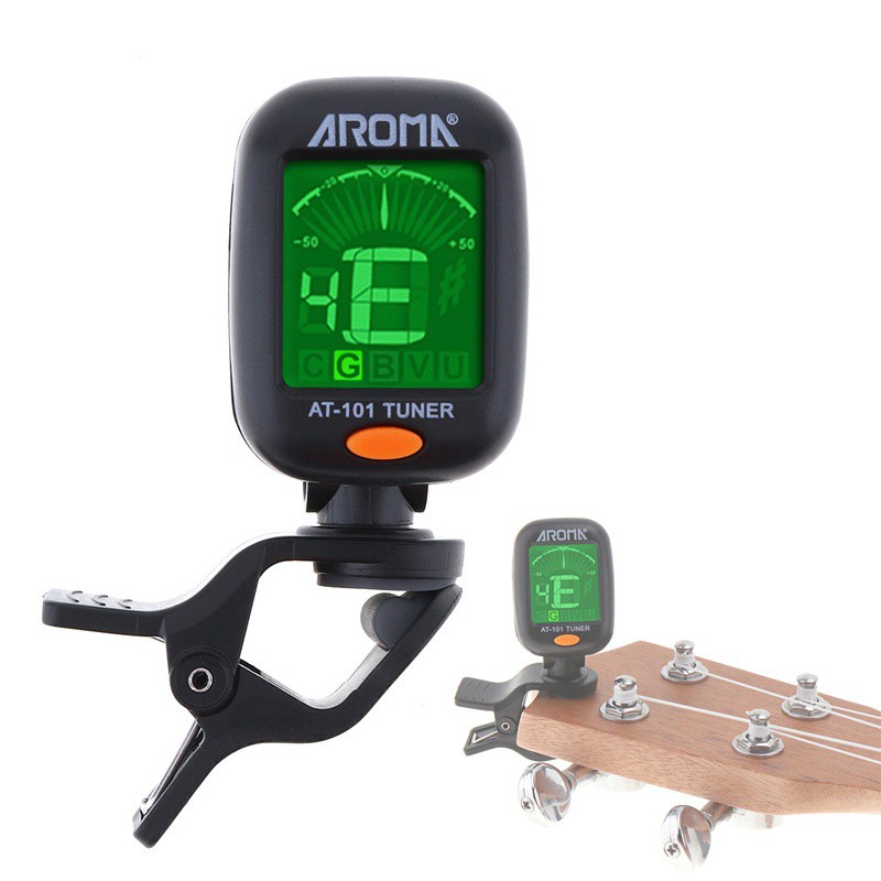 Clip-on Kỹ Thuật Số Chỉnh Màn Hình LCD Xoay Clip Guitar Tuner