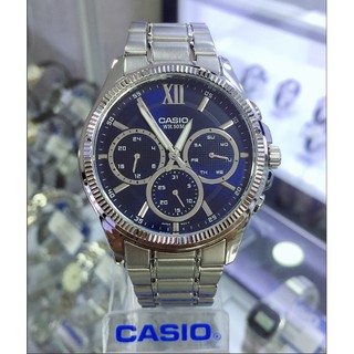 Đồng Hồ Nam Dây Thép Không Gỉ Casio MTP-E315D-2AVDF