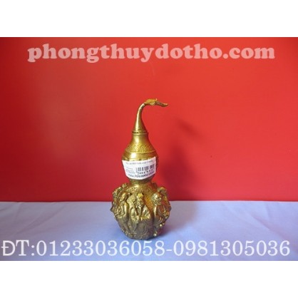 Hồ lô Bát tiên đồng cao 14 cm