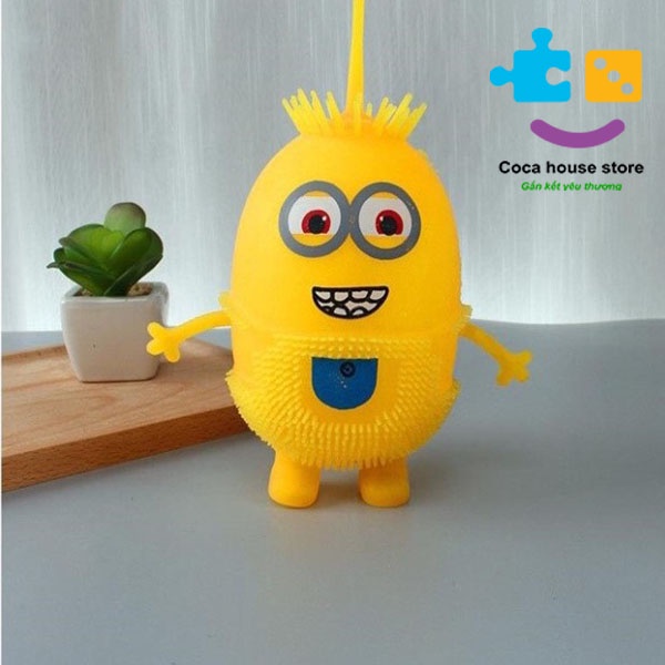 Minion kẻ cắp mặt trăng cao su co dãn siêu dẻo phát sáng, minion slime massa tay cực thích size cực lớn