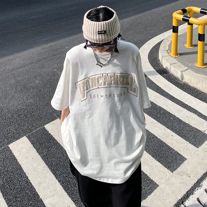 Áo Thun Tay Ngắn Dáng Rộng In Hình Thời Trang Dành Cho Nữ