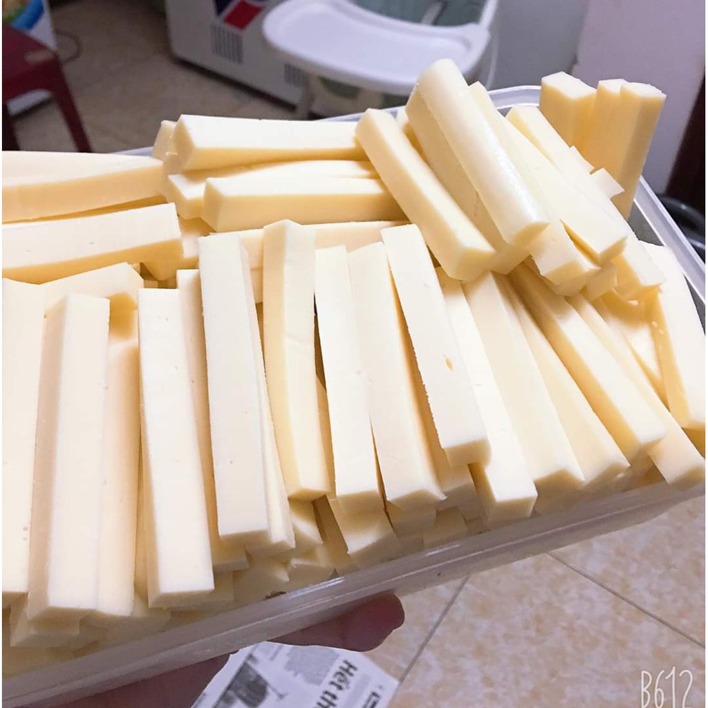 Phomai Que - Hộp 13 Que 500gr Siêu Ngon - Được Làm Từ Phomai Mozzarella Pháp - Kéo Sợi Rất Dai Và Thơm