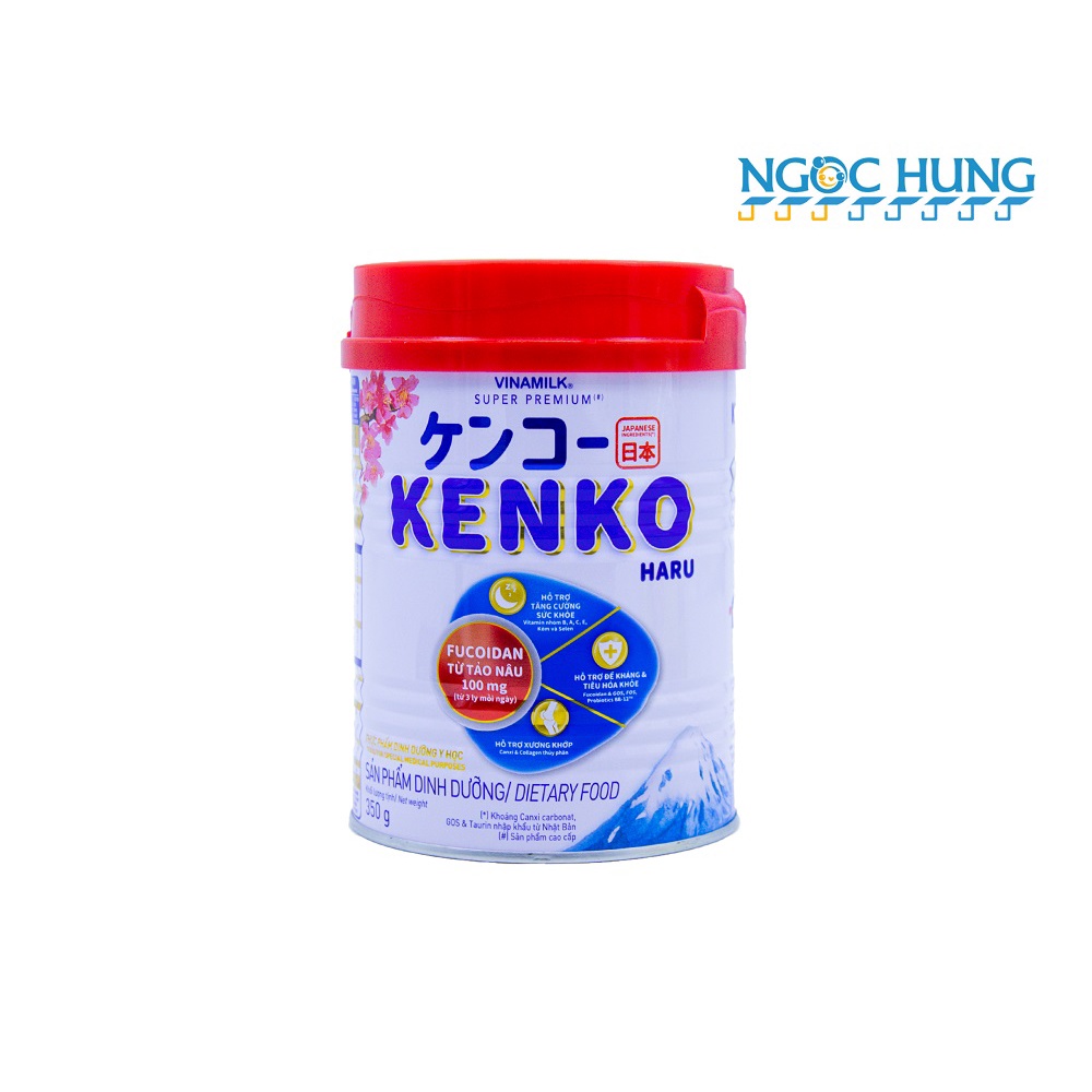 Sữa bột Vinamilk Kenko Haru lon thiếc 850g và 350g dành cho người cao tuổi