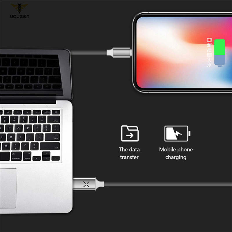 Dây Cáp Sạc Usb Type C / Micro Usb / 8pin Có Đèn Dạ Quang Điều Khiển Bằng Giọng Nói