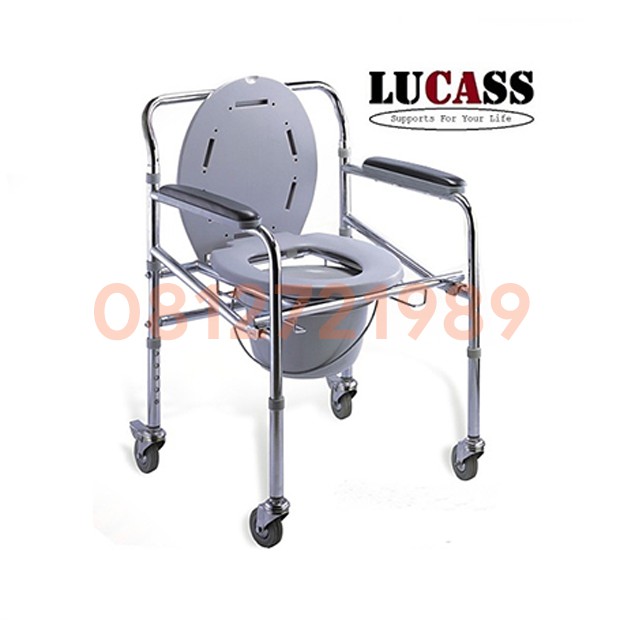 Ghế Bô Vệ Sinh Cao Cấp Có Bánh Xe Tiện Lợi Lucass G696