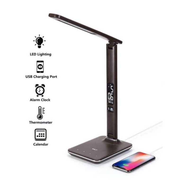 Đèn Bàn Học Sinh Chống Cận Wilit U13A, ĐènLed Chống Cận, Kết Hợp Sạc Điện Thoại, Nhiệt Kế, Nhập Đức, BH 12 Tháng