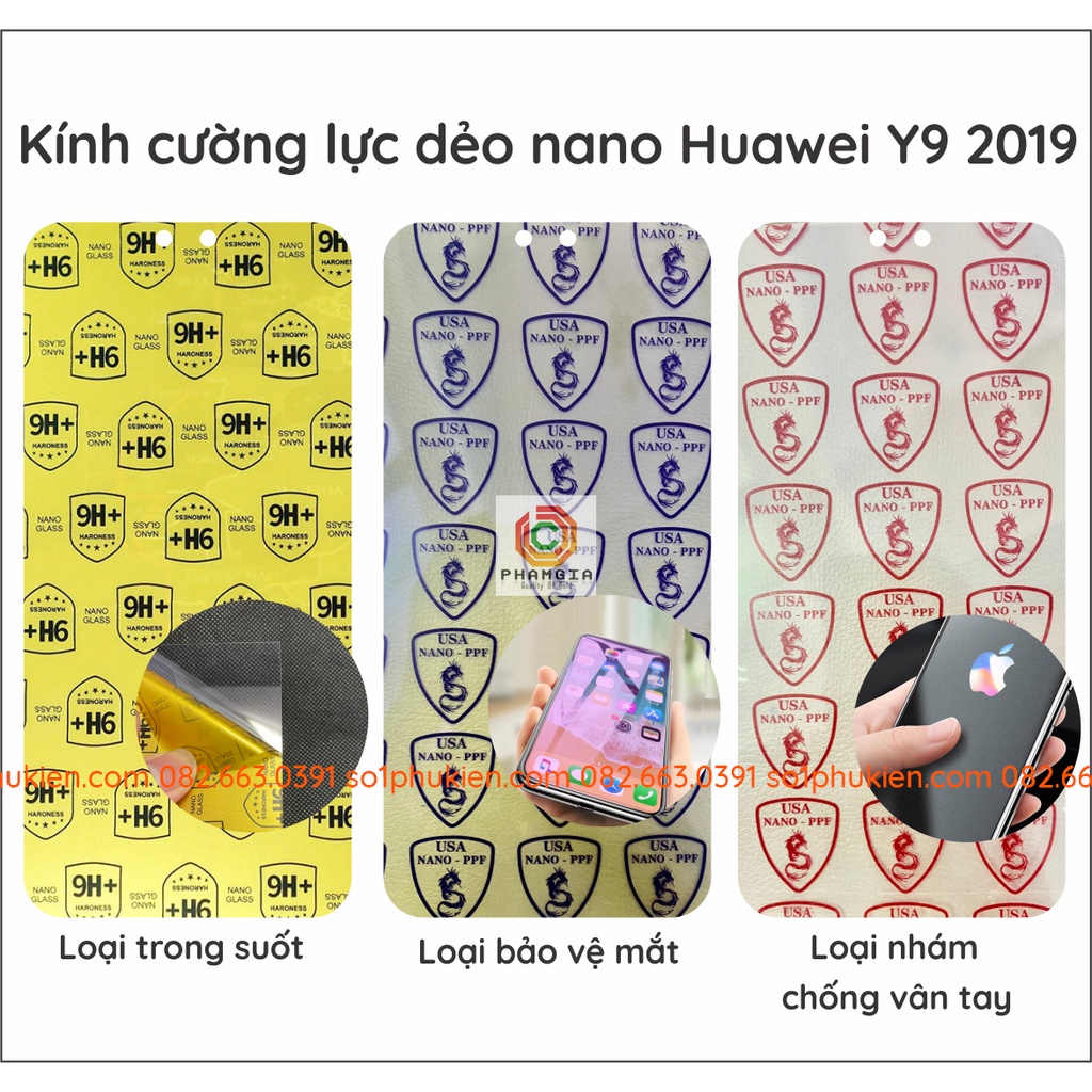 Dán cường lực Huawei Y9 2019 / Y9 PRIME 2019 / Y9S nano dẻo siêu bền siêu đẹp