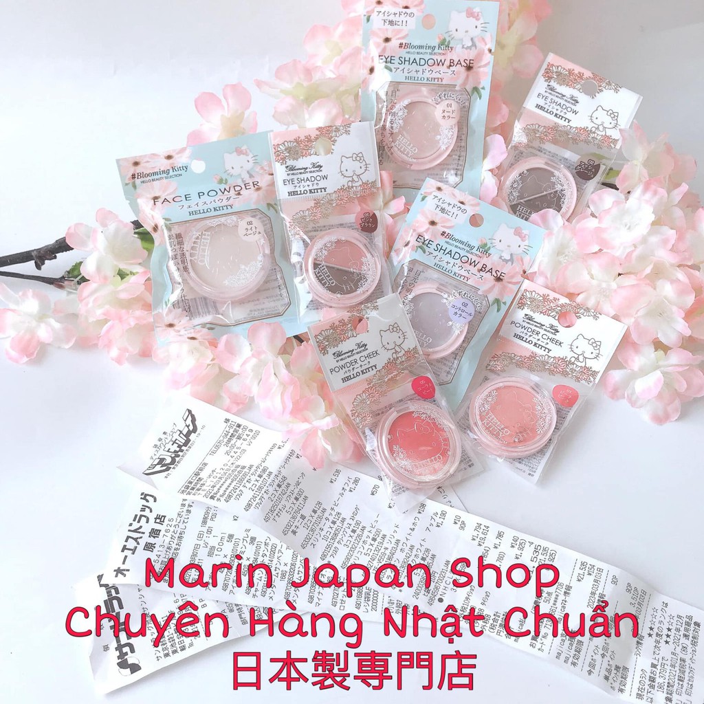 Phấn phủ nén tone sáng tự nhiên Blooming Kitty Hello Kitty nội địa Nhật Bản