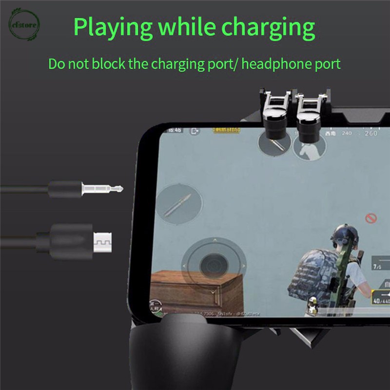 Tay cầm gắn rời tỳ 6 ngón AK66 hỗ trợ chơi game PUBG dành cho điện thoại di động