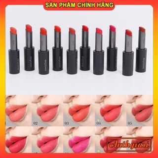 Son Thỏi Innisfree Real Fit Matte Lipstick phiên bản mới