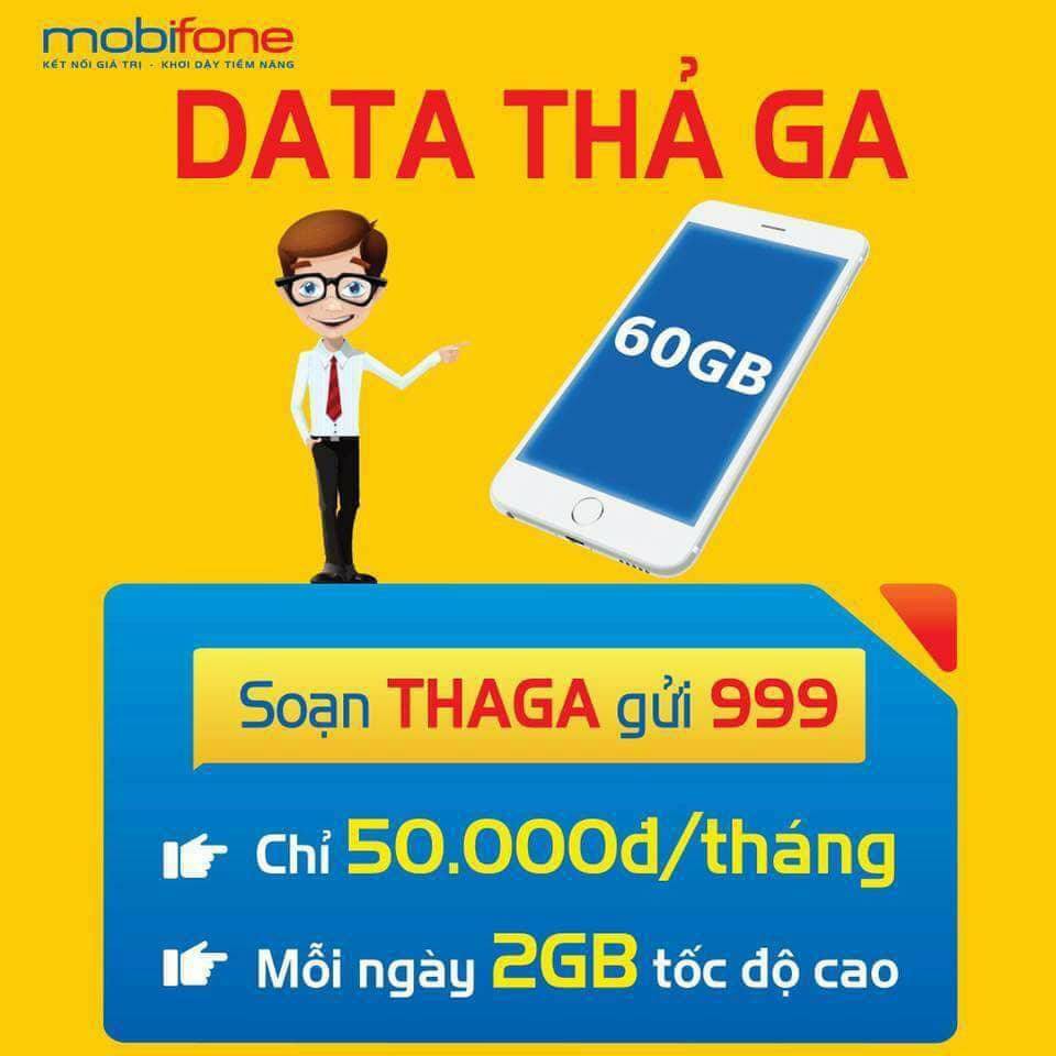 Sim 4G MobiFone 60GB /Tháng - Gia hạn chỉ với 50k