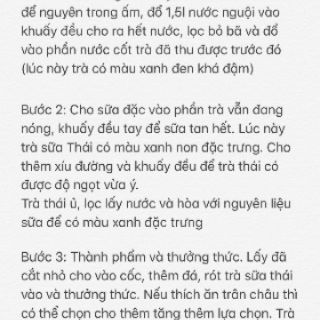 Set Trà Sữa Thái Thơm Ngon (3 lít)