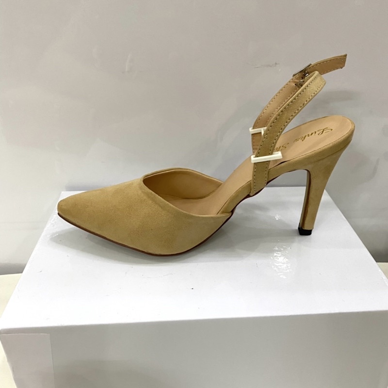 Giày cao gót slingback da lộn kiểu dáng thanh lịch thời trang nữ TT170