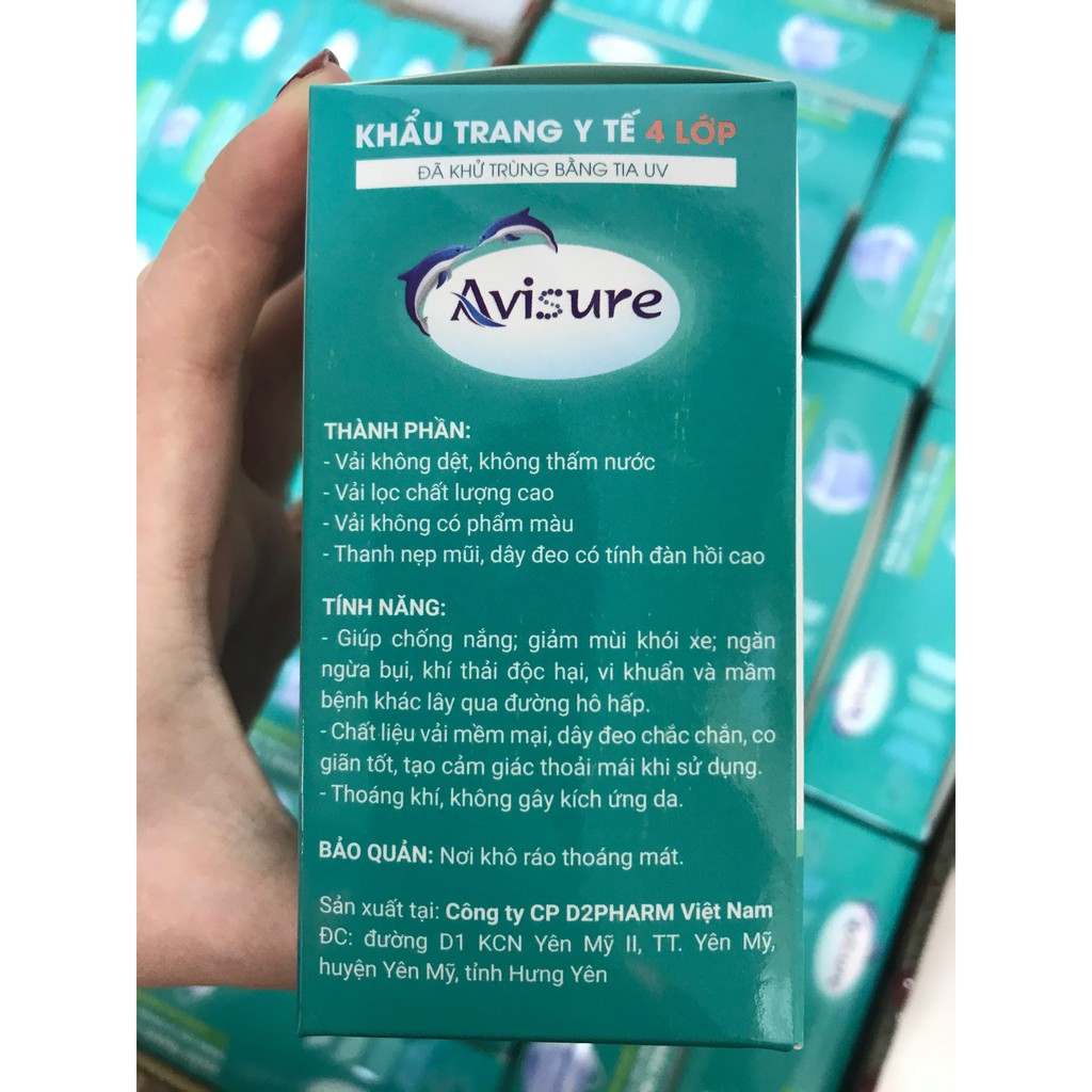 Khẩu trang Avisure kháng khuẩn hộp 20c combo 4 hộp | BigBuy360 - bigbuy360.vn
